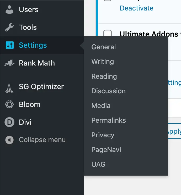 WP-PageNavi plugin settings